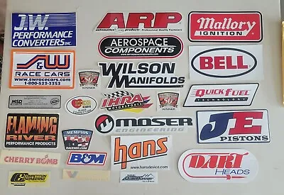Huge Vtg Lot Of 24 Decals & Stickers 1980s To 2000-drag Racing Car Parts Nhra • $5