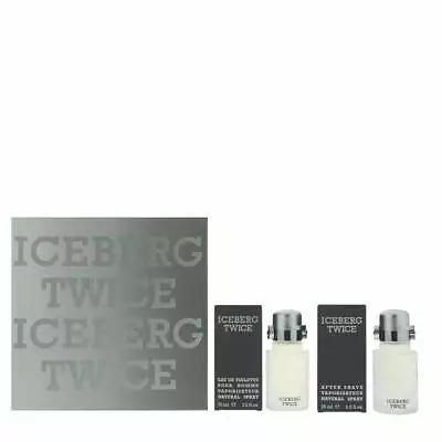 £19.45 • Buy Iceberg Twice For Him Gift Set 75ml Edt Spray + 75ml Aftershave
