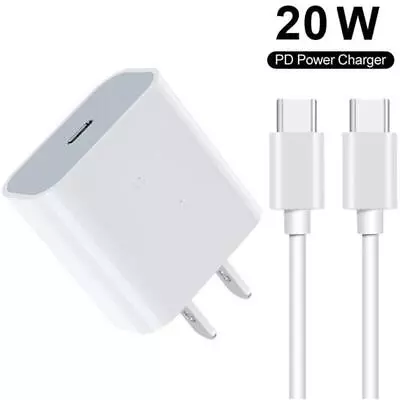 NEW For Motorola Moto G 5G 2023 Fast Charger Adapter/6FT Type C Cable Sync White • $6.99