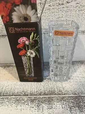 Nachtmann Bossa Nova Dancing Stars 6.25  Vase Fine Crystal Germany #82087 NIB • $28.99