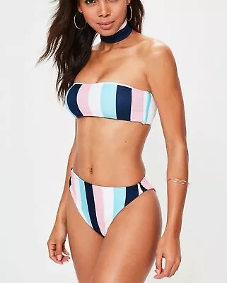 MISSGUIDED Strappy Minimal Bikini Set Summer Swimsuit (M18/11) • £8.39