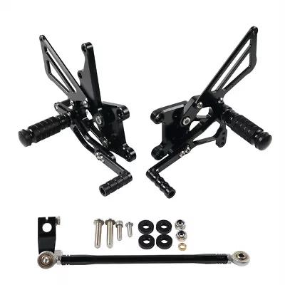 CNC Adjustable Racing Rearsets Foot Pegs For Triumph Speed Triple 1050 2005-2010 • $114.99