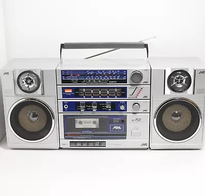 80s JVC PC-150 AM/FM/SW Cassette Stereo Boombox W/ Graphic EQ Serviced EQ PROB • $149.95