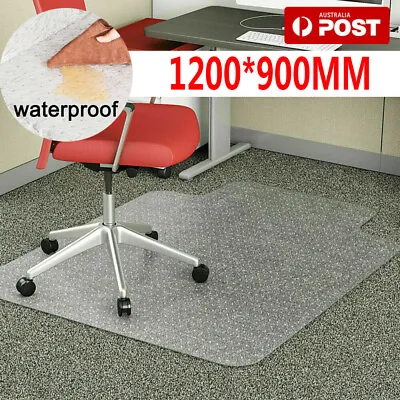 $25.57 • Buy AU Chair Mat Carpet PVC Floor Protectors Home Office Room Mats PVC 120x90 Cm