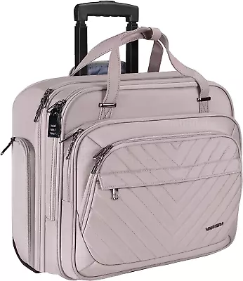 Laptop Bag Women With Wheels 15.6 Inch Rolling Briefcase For Women Water Repel • $106.88