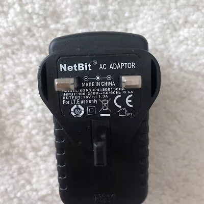 Replacement Netbit 18V 1.3A KSAS0241800130HK AC-DC Adapter Power Supply Charger • £6