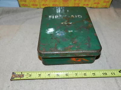 Vintage Pulmosan Safety Equipment Flushing Ny Metal First-aid Kit Box • $29.02