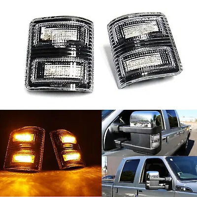 Clear Side Mirror Amber LED Turn Signal Light For Ford F250 F350 F450 Super Duty • $27.99