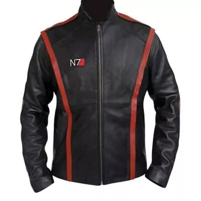 Men's Real Leather N7 Style Biker Type Jacket • $128.23