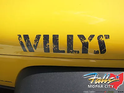 2007-2018 Jeep Wrangler Willys Wheeler Edition Hood Decal Sticker Mopar OEM • $84.69