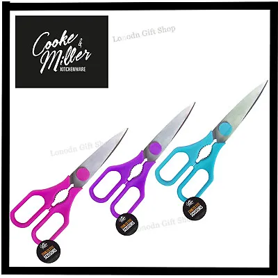  Heavy Duty Kitchen Scissors Home Office Craft Meat Fish Durable  Multi Purpose  • £3.39