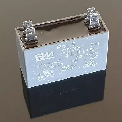 4uf Capacitor 450Volt 50/60Hz Motor Start Run Capacitor (CBB61) Aircon Etc. • $20