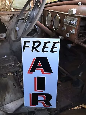Antique Vintage Old Style Free Air Service Station Sign • $55