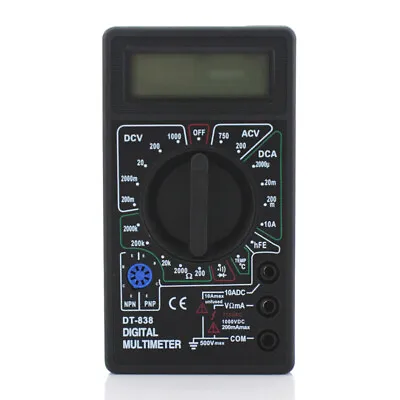 Digital Multimeter With Temperature Probe DC AC Voltage DC Current 200Ω-2MΩ • $12.18