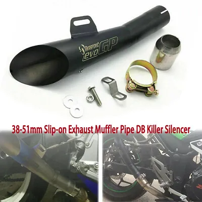 38-51mm Universal Motorcycle ATV Slip-on Exhaust Muffler Pipe DB Killer Silencer • $48.19