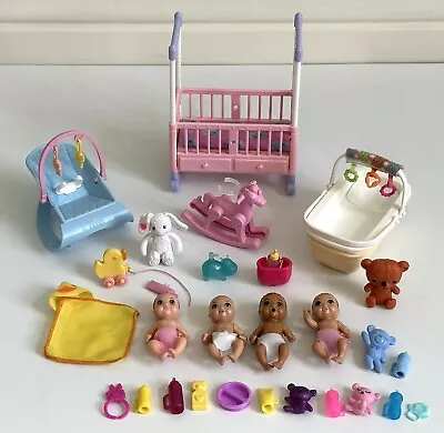 Barbie Babies Nursery Accessories Some Vintage Rocking Crib Carrier Bouncy Seat  • $24.99