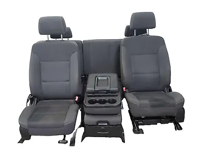 2014-19 CHEVY SILVERADO 1500 Set Of Seats Black Cloth • $775