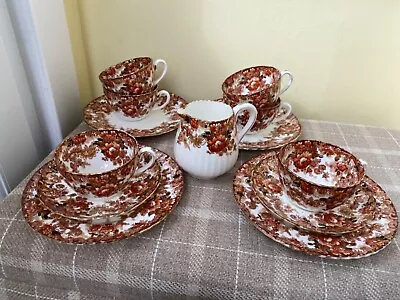 RARE Antique  - English Samuel Radford Of Fenton “Victorian Rust” Bone China • £120