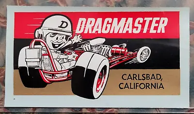 Vintage DRAGMASTER Water DECAL Hot Rod DRAG RACING FED Dragster NHRA Rail Old V8 • $23.98