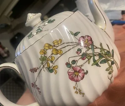 Vintage Teapot Minton Bone China Made In England Floral Pattern Old Teapot • $60