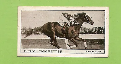 #d427.   1933 Bdv Gig. Card - Phar Lap  / O. Lovelock Australian Football • $40