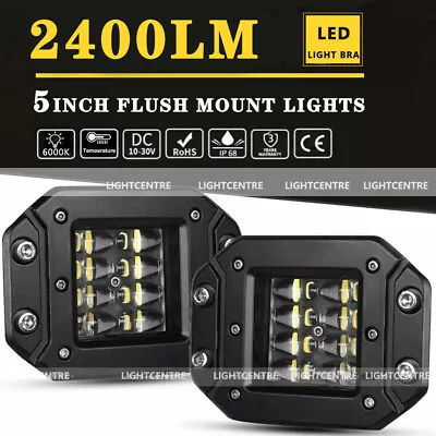 5  LED Marine Lights Pods Pontoon Boat HeadLights Spreader Docking Fishing Lamp • $24.99