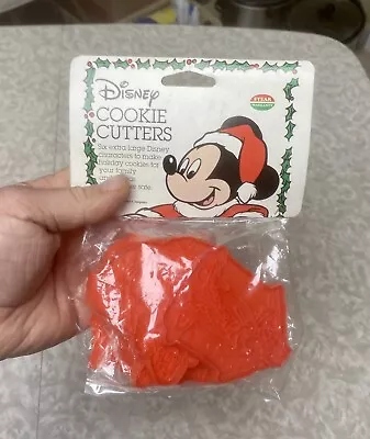 Vintage WALT DISNEY Christmas Cookie Cutters. Unopened. Mickey Mouse. Set Of 6 • $15