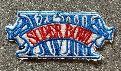 1984 Super Bowl Xviii Nfl Football 2.75  Patch La Raiders Vs Washington Redskins • £8.28