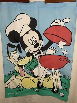 Mickey Mouse Walt Disney Large Banner Flag Pluto Grilling Summer • $16.99
