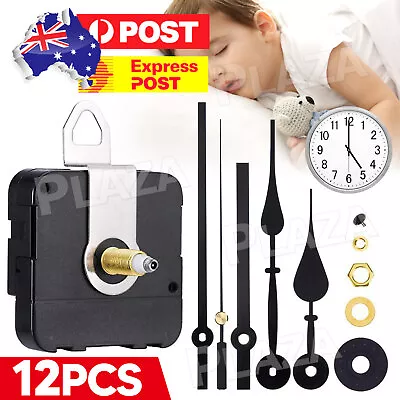 DIY Long Axis Large Torque Wall Clock Movement Mechanism Metal Clock Hand Kit • $10.25