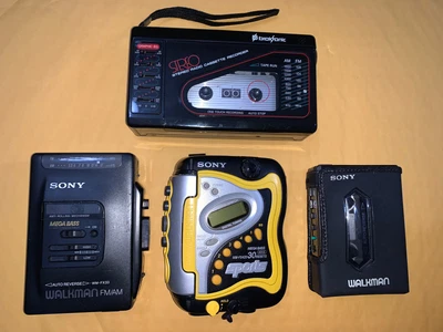 $100 • Buy Vintage Sony Walkman Lot X 3 And 1 Broksonic
