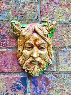 Cernunnos Horned Pagan God Wall Plaque Wiccan Sculpture Art • £21.95