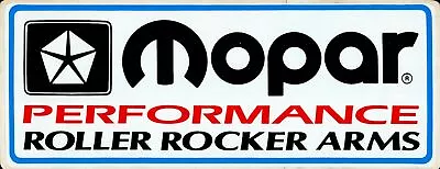 Vintage Chrysler Mopar Performance Roller Rocker Arms Drag Racing Decal Sticker • $15