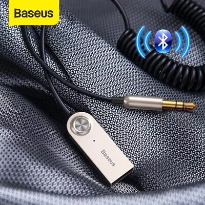 Baseus 3.5mm AUX USB Wireless Bluetooth Receiver Cable Car Audio Adapter Cord • $8.99