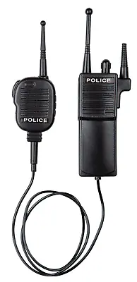Police Radio Set Plastic Fancy Dress Prop Adults Kids Police Walkie Talkie Cop • £4.99