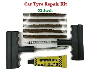 Car Tyre Repair Kit Puncture Emergency Tool Set 5 Sticks Motorcycle Tubeless • $5.99