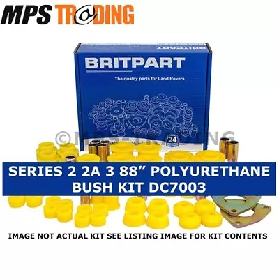 Land Rover Series 2 2a 3 SWB 88  Yellow Polyurethane Suspension Bush Set DC7003 • $178.30