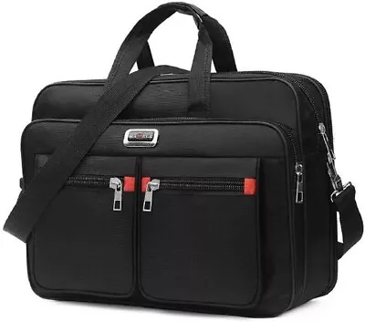 15.6  Laptop Bag Waterproof Padded Men Business Briefcase Shoulder Bag Work Case • £10.65