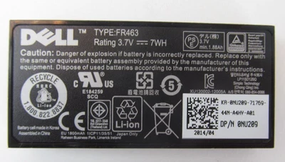 $95 • Buy Dell NU209 PERC5i Raid SAS Battery 3.7V Lithium ION  NEW Bulk 4z