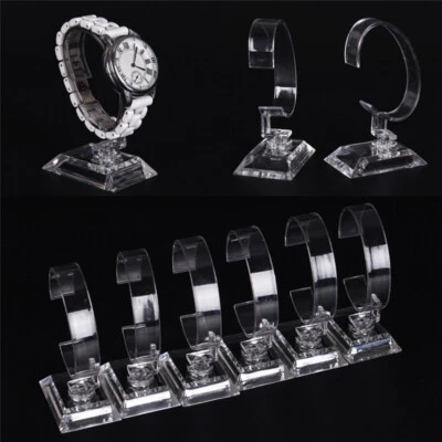 £2.50 • Buy Clear Acrylic Detachable Bracelet Jewelry Watch Display Holder Stand Rack 2x  S~