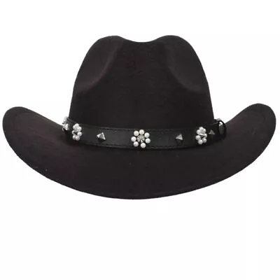 Cowboy Hat Bands Leathers Hat Belts For Straw Fedora Panamas Hats Hatbands Decor • £3.88