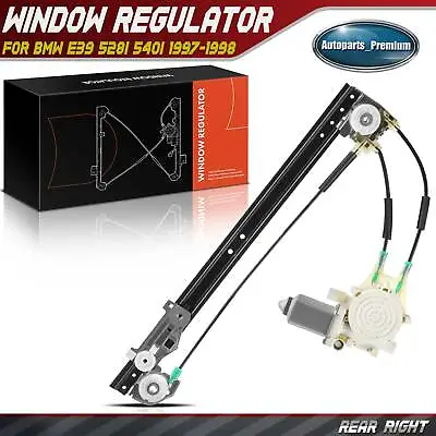 Window Regulator With Motor For BMW E39 528i 540i 1997-1999 Rear Right • $42.64