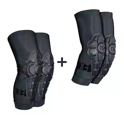 G-FORM PRO-X3 Knee + Elbow Pads Guards Set Kids Youth Bmx MTB - Triple Black • $99.99