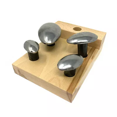 Spoon Stake Forming Set 4 Piece With Wooden Base 4 Sizes Jewellers Metal Work • £14.39