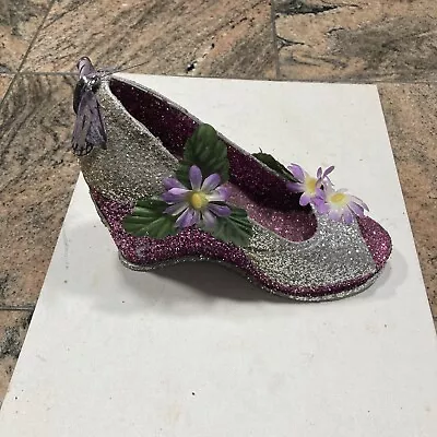 Krewe Of Muse Shoe Mardi Gras Throw 2024 New Orleans Purple Shoe Glitter • $25
