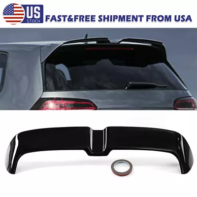 Rear Roof Spoiler Wing Gloss Black 12+ FOR VW GOLF MK7 MK7.5 R GTD GTI OTG STYLE • $82.99