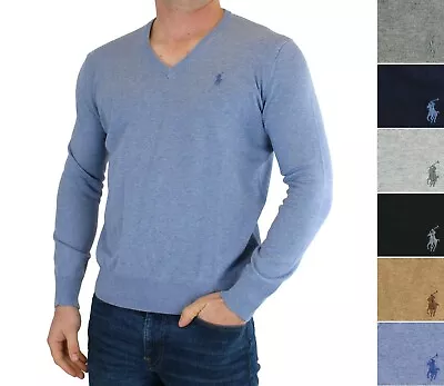 Polo Ralph Lauren Men's Sweater Shirt Knit Pima Cotton V-Neck Pullover MSRP $89 • $49.99