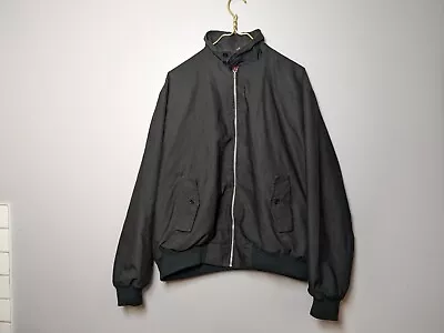 Harrington Jacket Men’s Size XL Black Tartan Lined Made In England Vintage • $125