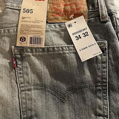 Men’s Levis 505 Jeans New With Tags 34x 32 • $27.64