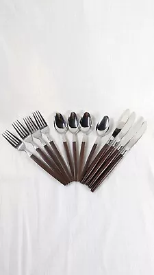 Ekco Eterna Canoe Muffin Flatware 12 Piece Lot Teaspoons Knives Dinner Forks MCM • $55